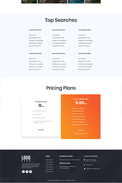 Hosting Company Layout Preview